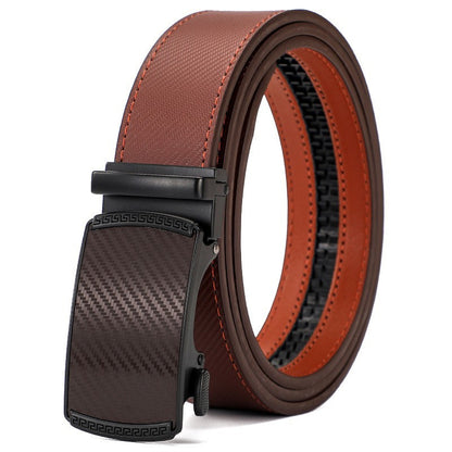 Automatic Buckle Leisure Business Belt Cowhide Belt